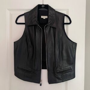 Ann Taylor leather vest